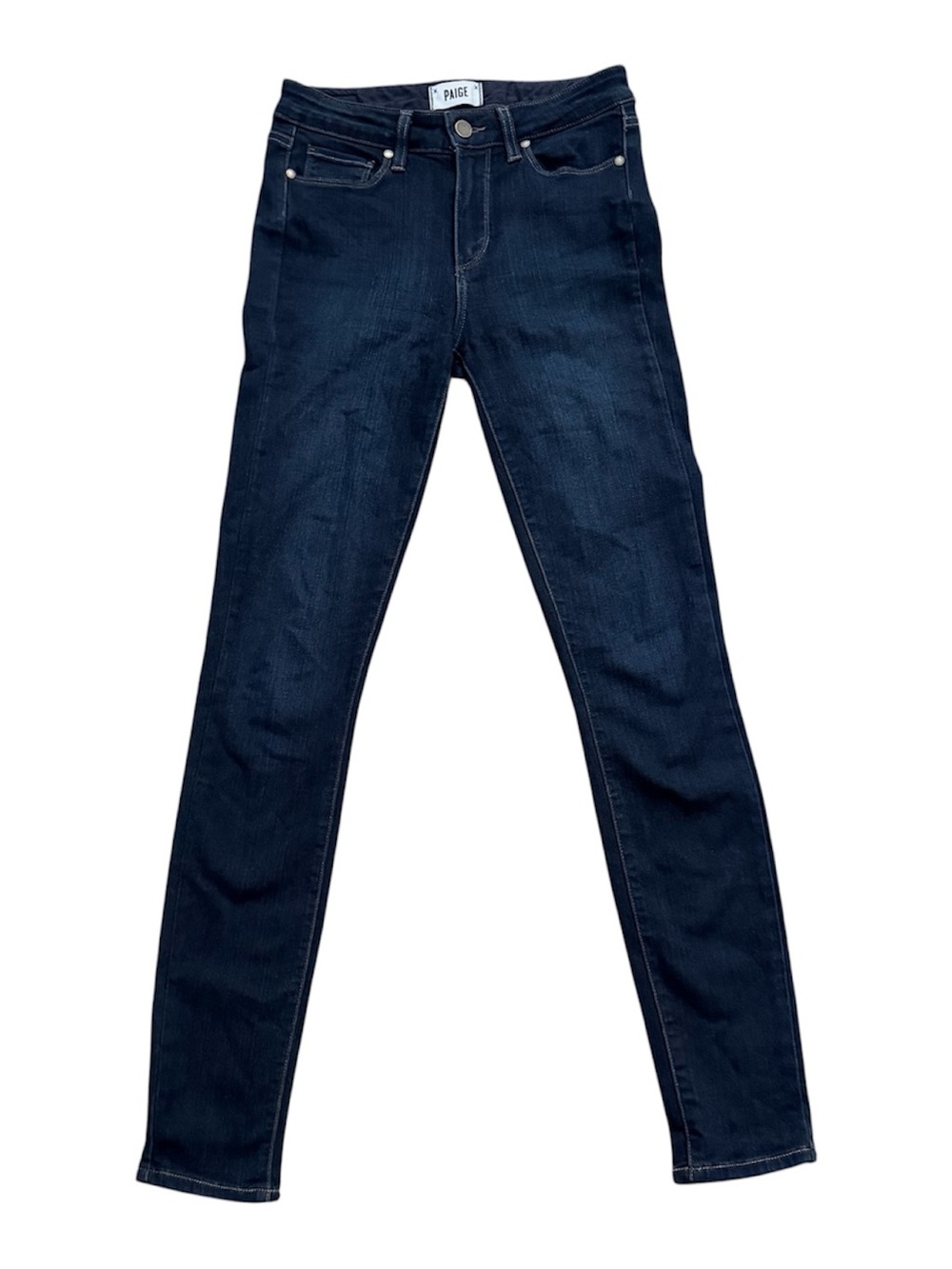 Paige Hoxton Ultra Skinny Jeans Womens 26 Indigo High Rise Dark Wash Stretch